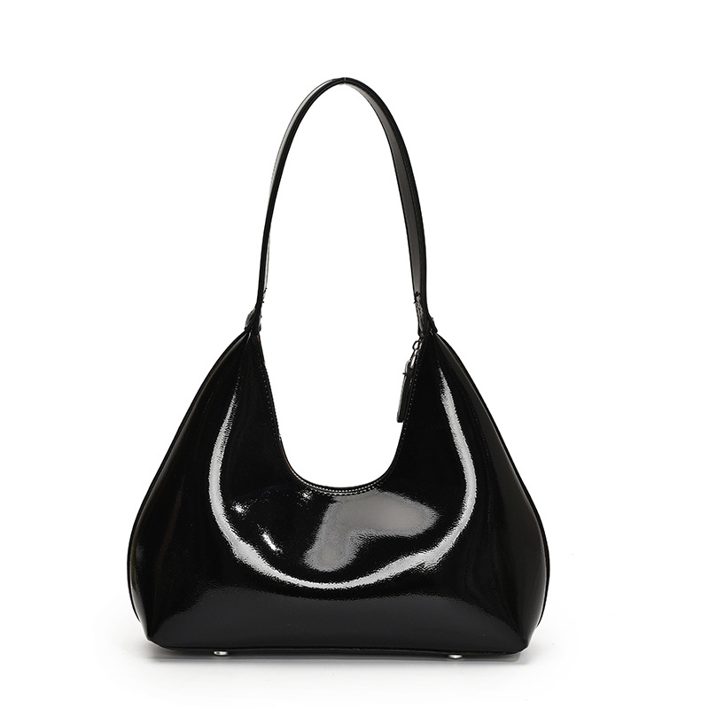 Bolso de axila con textura transfronteriza 2025 primavera nuevo bolso femenino bolso de alta calidad brillante bolso de hombro diario