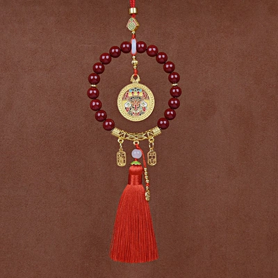 Cinnabar Circle Five Blessings Complete Car hanging