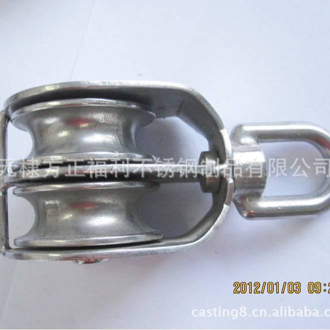供应双滑轮不锈钢304/316材质工厂现货滑车动滑轮单滑轮滑轮组