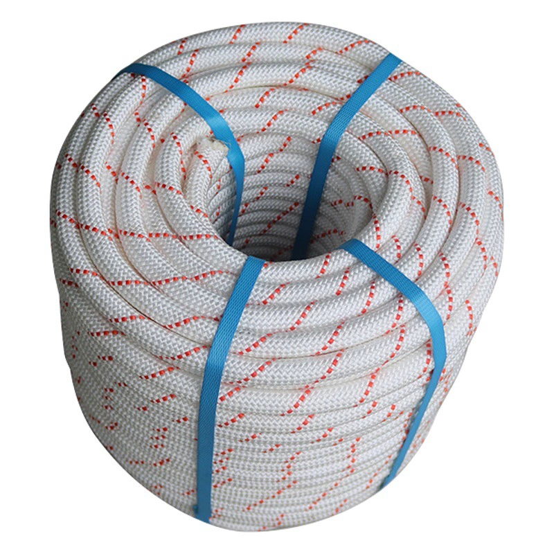 Веревка для безопасности при работе на высоте, нейлоновая веревка для безопасности на открытом воздухе, спасательная веревка для спасения от пожара при скалолазании