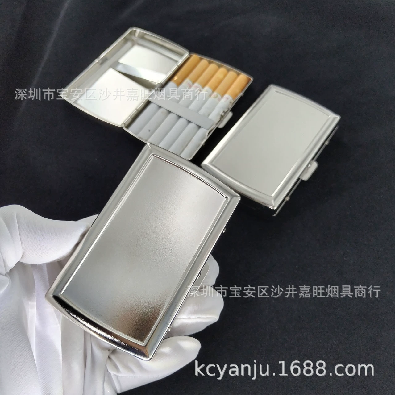 792 Модный изысканный металлический портсигар 12 портсигар Персонализированный металлический портсигар Портативный популярный портсигар