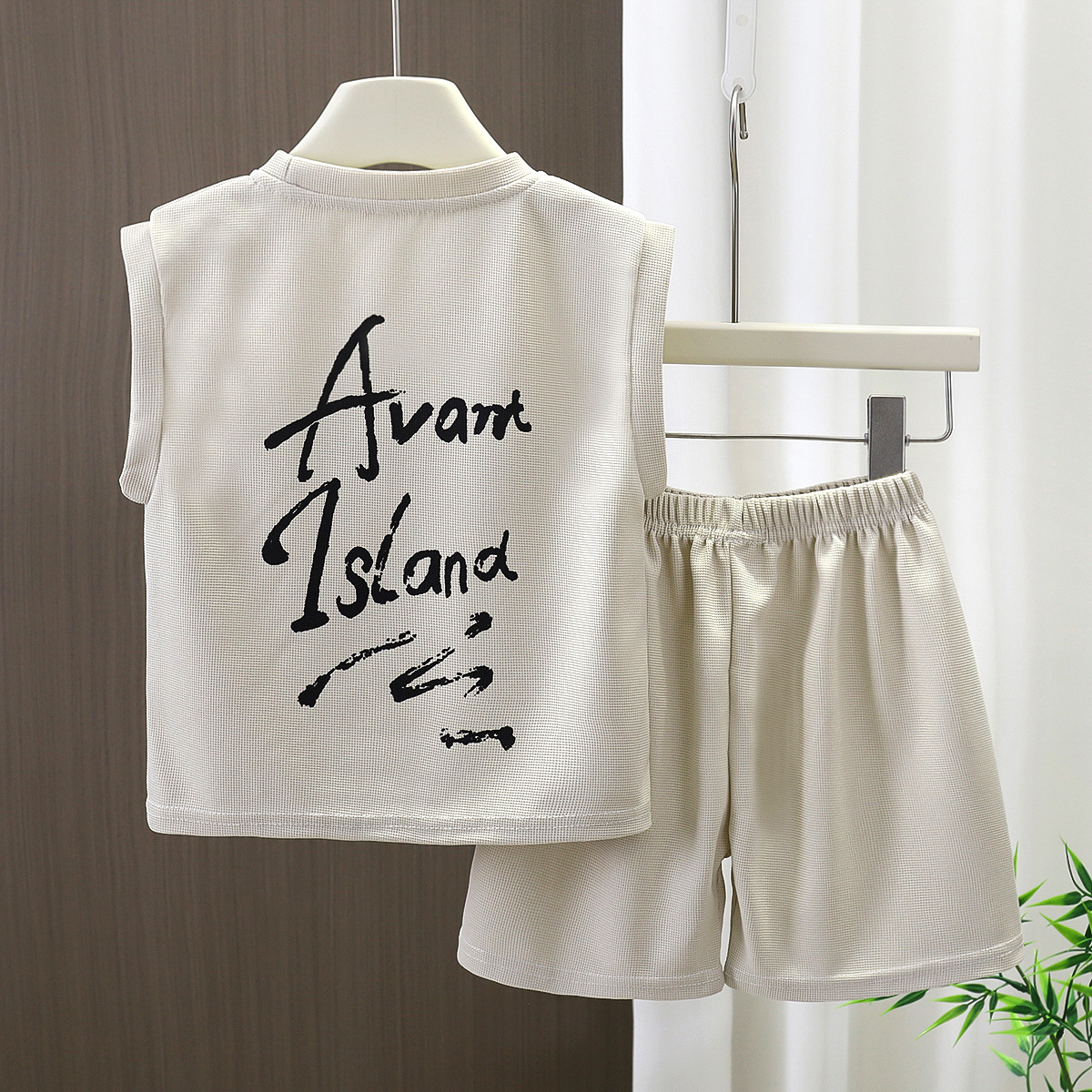 Conjunto de chaleco para niños de verano nuevo niño sin mangas pantalones de aire bebé delgado ropa de verano para niños ropa de niños image 8