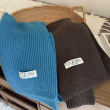 2024韩国东大门保暖纯色冬款新款多巴胺保暖围脖小围巾披肩围巾