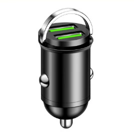 Mobil şarj cihazları | 6/8 port with voltage vehicle-mounted - 200w-dual-usb-zinc-alloy-pull-ring-car-charger
