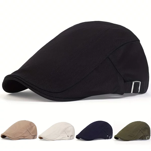 Beret men's summer Korean style peaked cap Women's Outdoor simple all-match casual forward hat Japanese retro painter hat