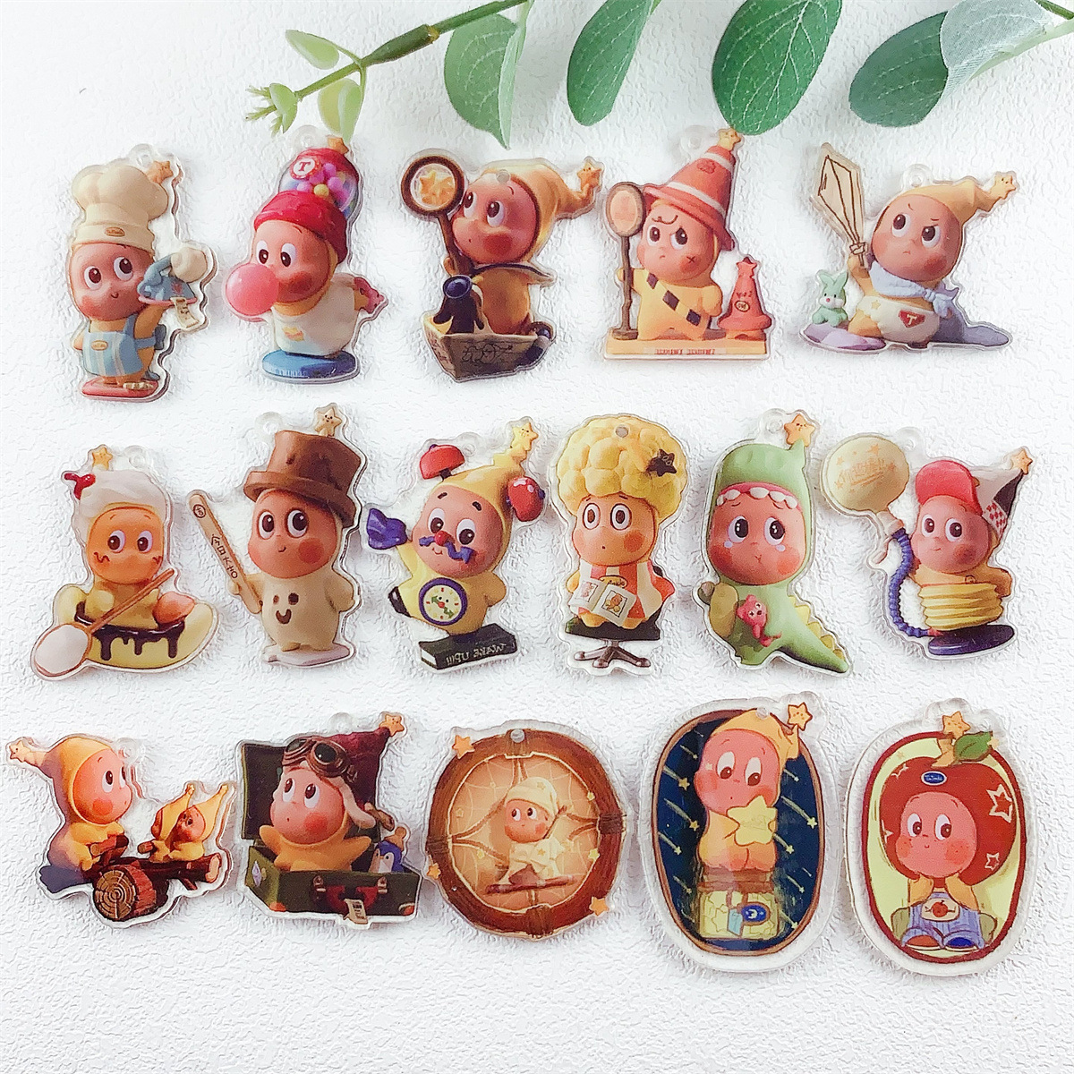 Acrylic double-sided cartoon cute colour map