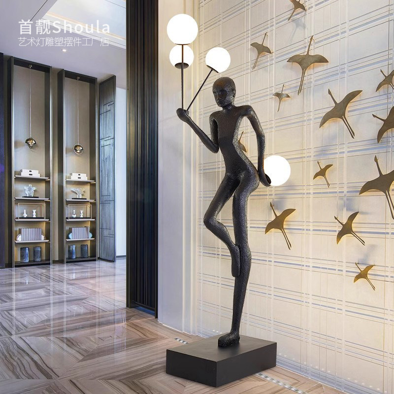 Artistic Sculpture Humanoid Floor Lamp for Living Room, Luxurious Design, Creative Character Decorative Ornament, Stylish Ambiance Light Artistic Sculpture Humanoid Floor Lamp for Living Room, Luxurious Design, Creative Character Decorative Ornament, Stylish Ambiance Light