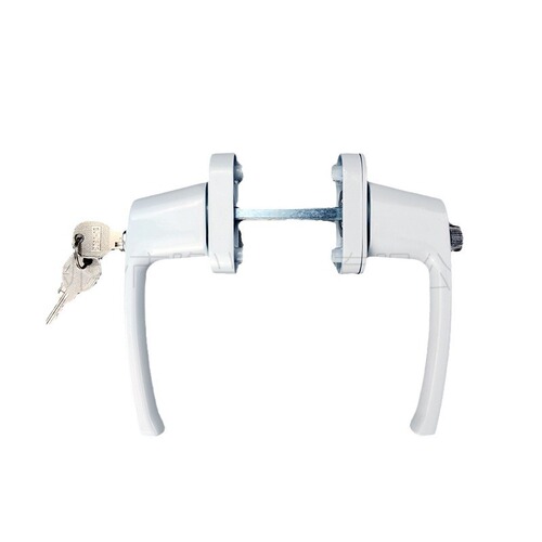 Body handle, plastic steel key lock, double-sided sliding handle, rotating knob handle, square steel insurance transmission