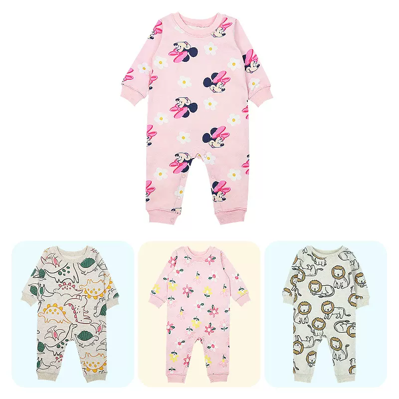 宝宝双面纯棉春夏款多色连体衣 男女婴儿衣服哈衣婴幼儿双面爬服