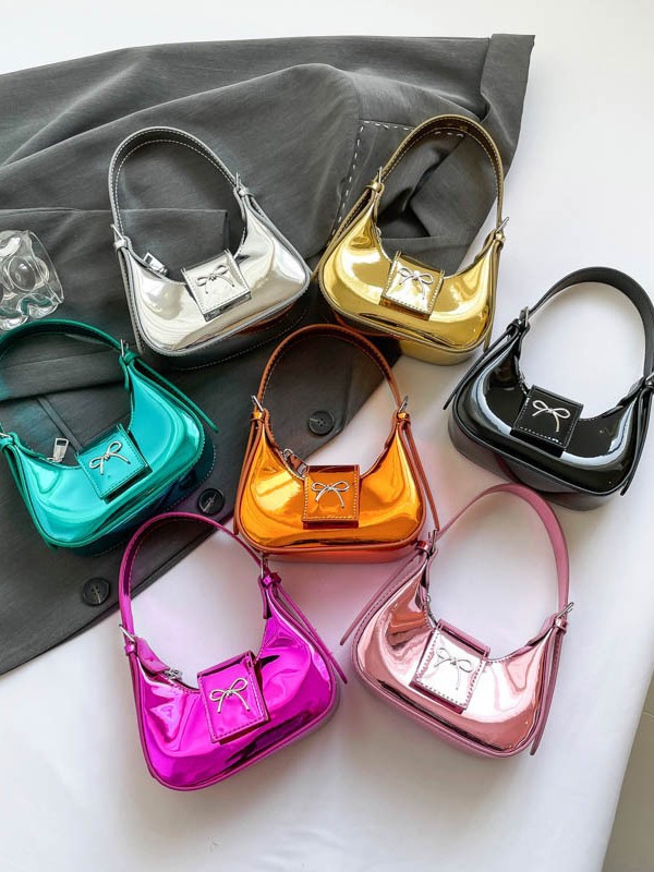 Bolsos transfronterizos para mujer 2024 nuevo bolso de viaje de textura versátil de moda, bolso de axila de hombro con media luna de alta calidad