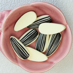 新款創意仿真瓜子配件diy奶油膠樹脂飾品配件手機殼髮夾貼片批發