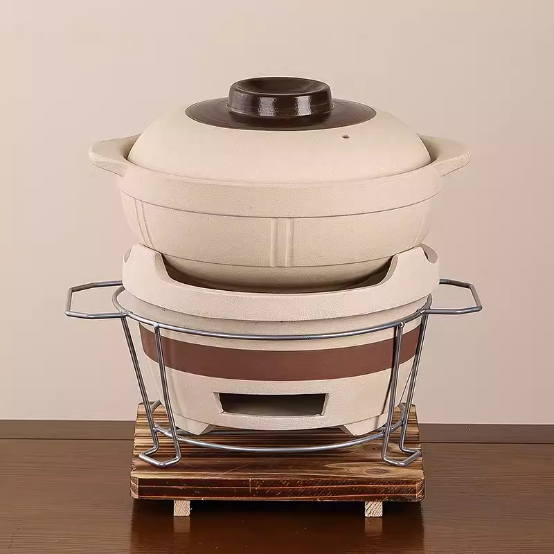 老式炭炉土火锅电碳两用打边炉锅一体砂锅可干烧电陶炉沙锅堡商用