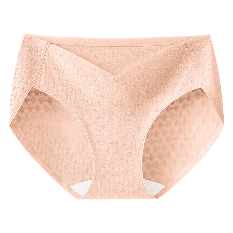 Bragas de maternidad de soporte de vientre en forma de V de algodón rojo grande año natal 10A transpirable antibacteriano entrepierna de algodón de talla grande bragas de mujer