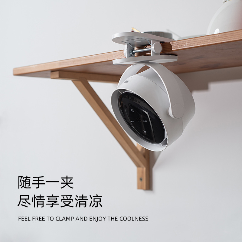クリエイティブポータブル USB 充電クリップファンホームオフィス学生寮デジタルディスプレイ多機能高速デスクトップ|undefined