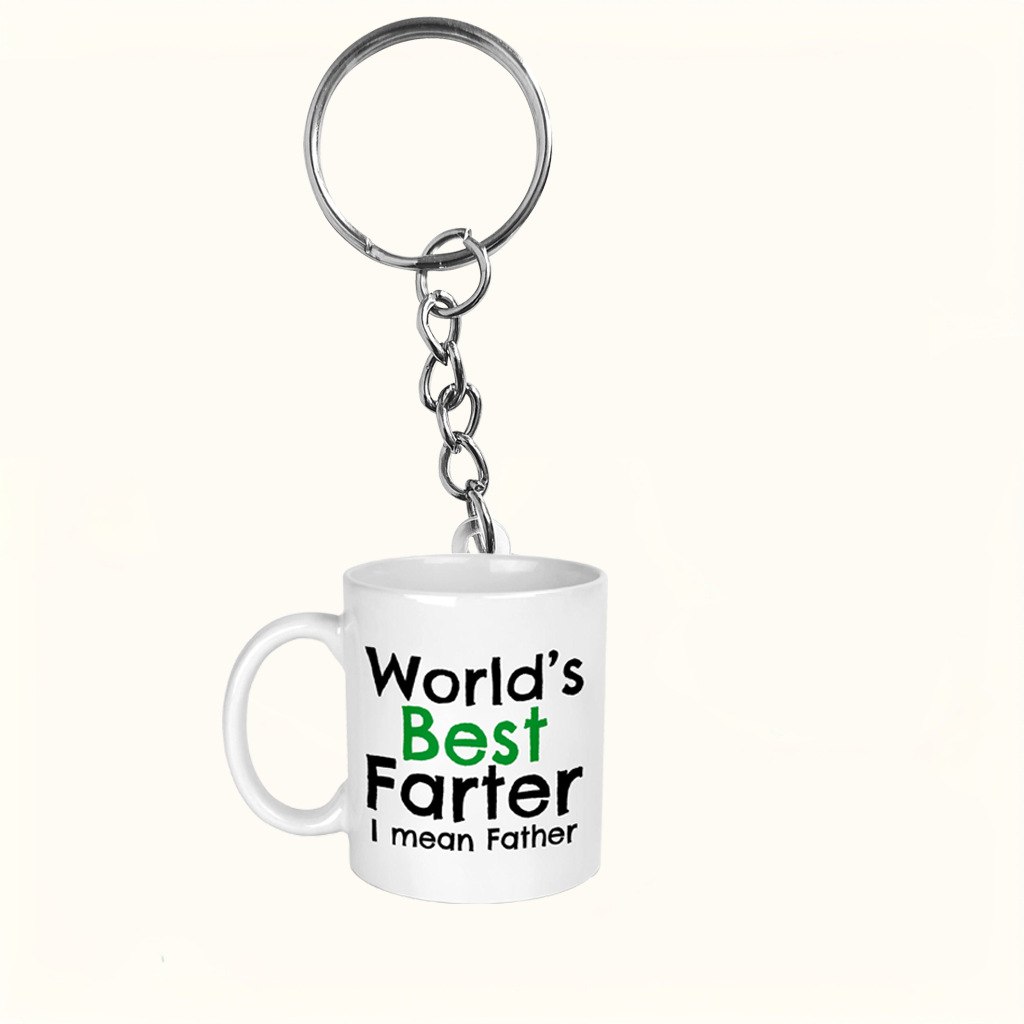 5g Weight Keychain Classification Streetwear Letter Cup Arylic Father'S Day Women's Keychain