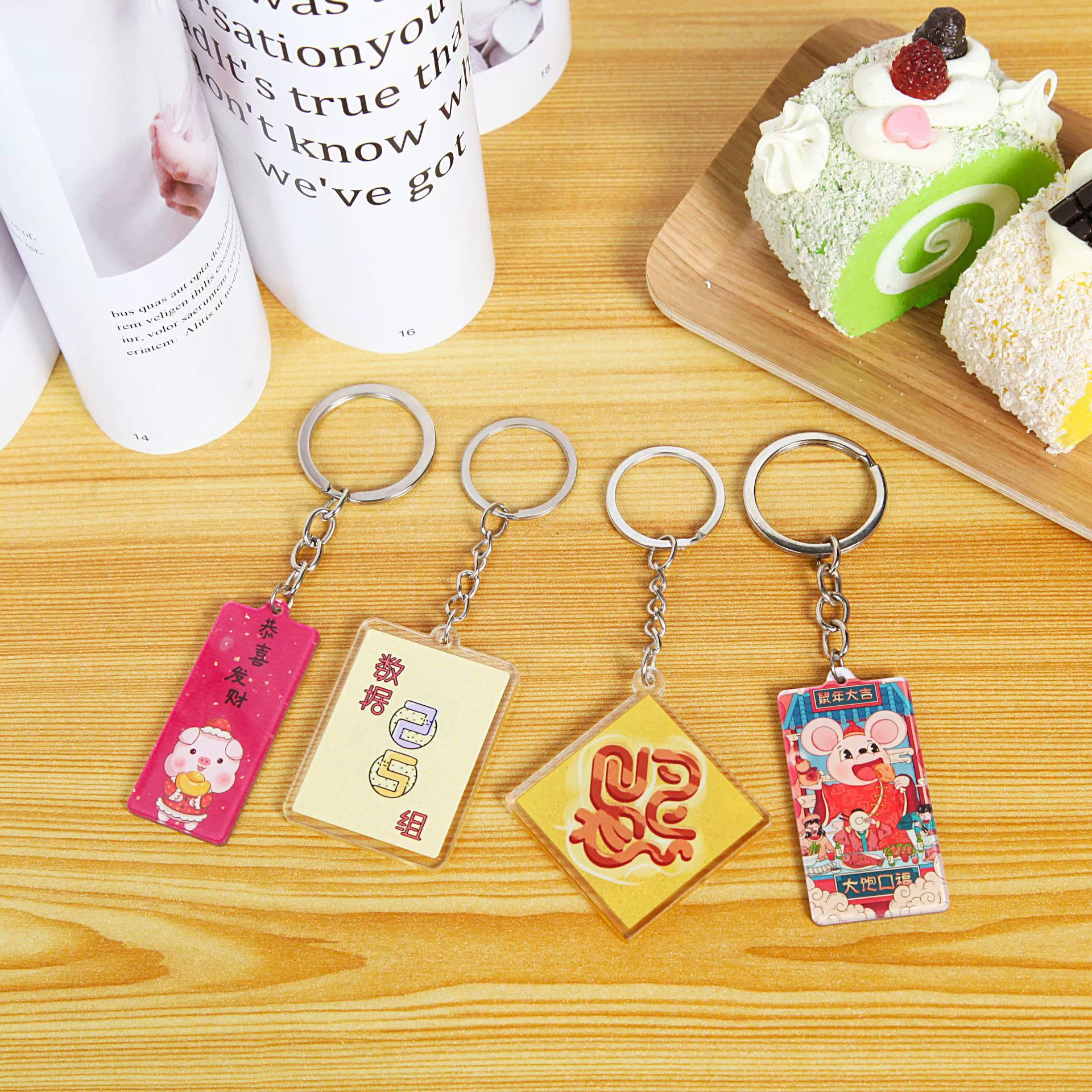 Производитель спот акриловой рекламы брелок оптом прозрачный акриловой аниме брелок