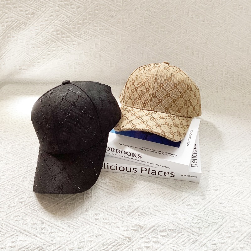 Cappellino da baseball jacquard lettera diamante cappello sole_voghion.com