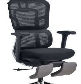 办公椅人体工学椅弹性自适应腰靠午休椅老板椅静音脚托转椅电脑椅