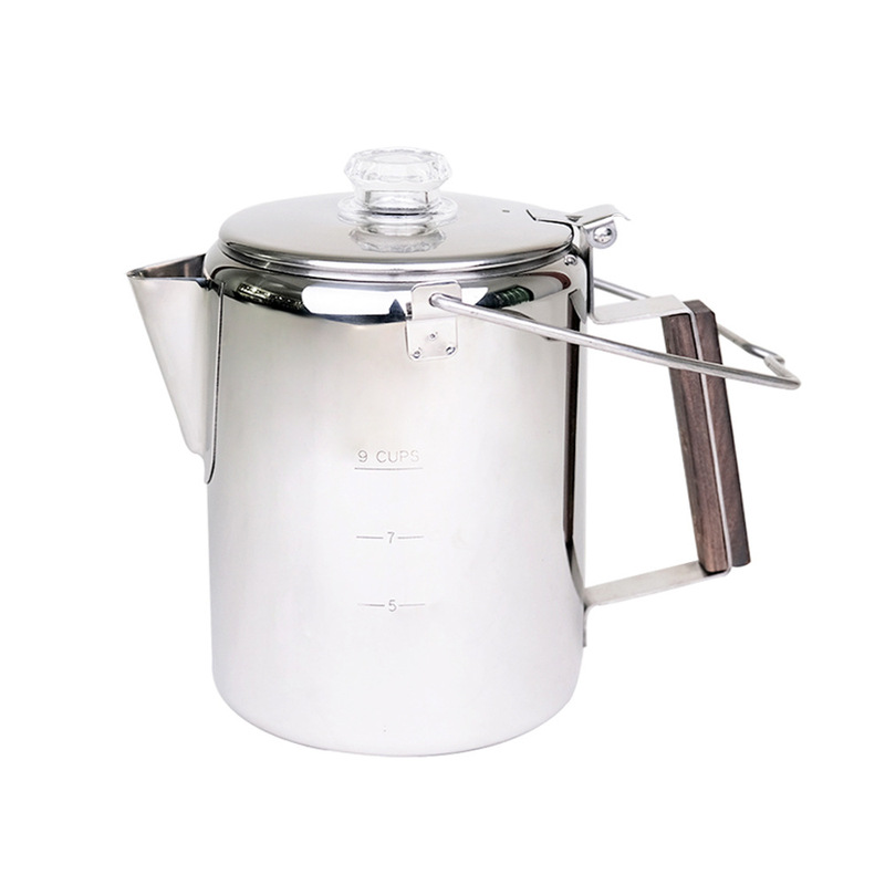 Factory Supply Camping American Distillation Extraction Coffee Pot Handle Coffee Pot Stainless Steel Percolator Factory Supply Camping American Distillation Extraction Coffee Pot Handle Coffee Pot Stainless Steel Percolator