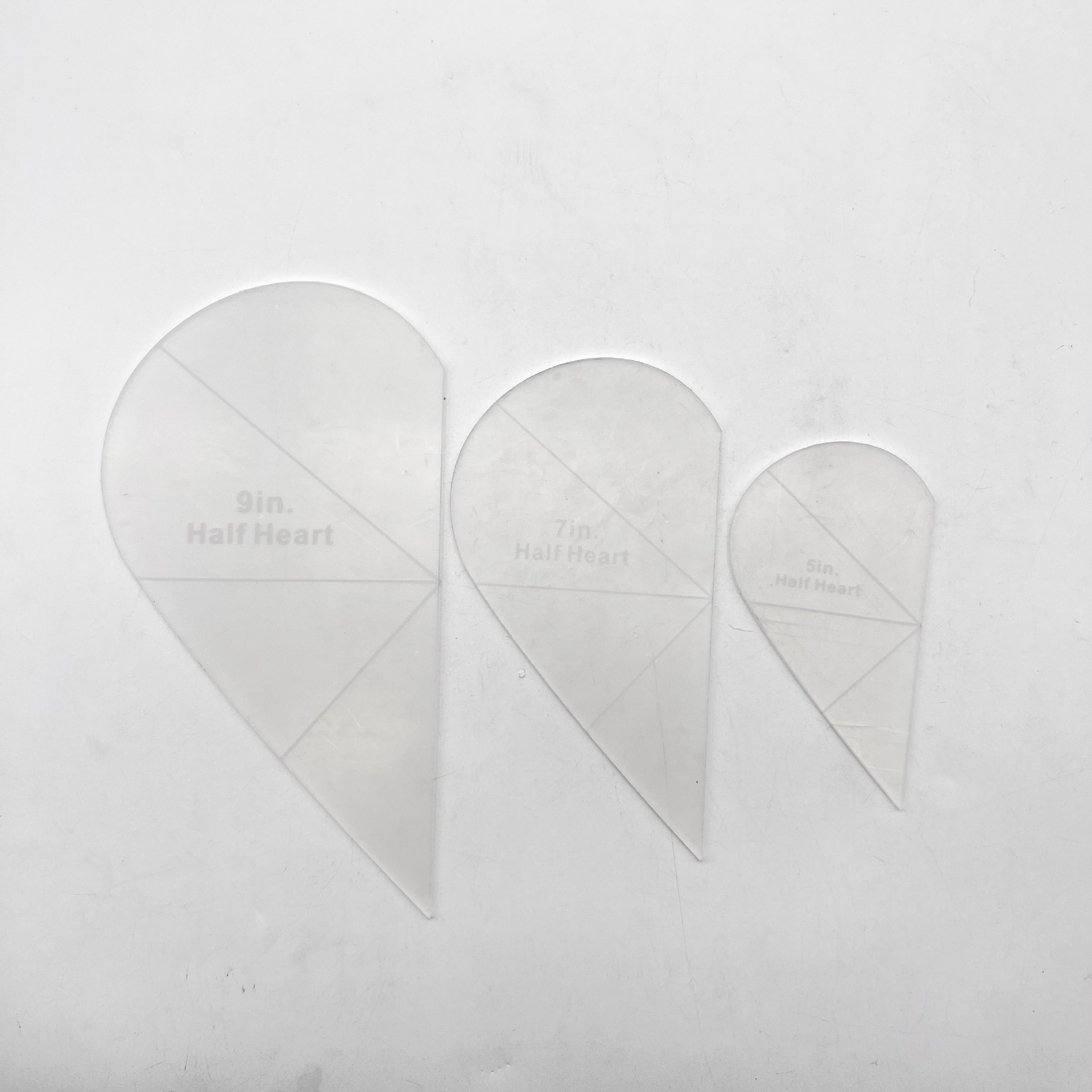 Diseño de prendas de vestir acrílico 90 ° regla de costura de tela de corte de tela doble regla de patrón de tela de corte