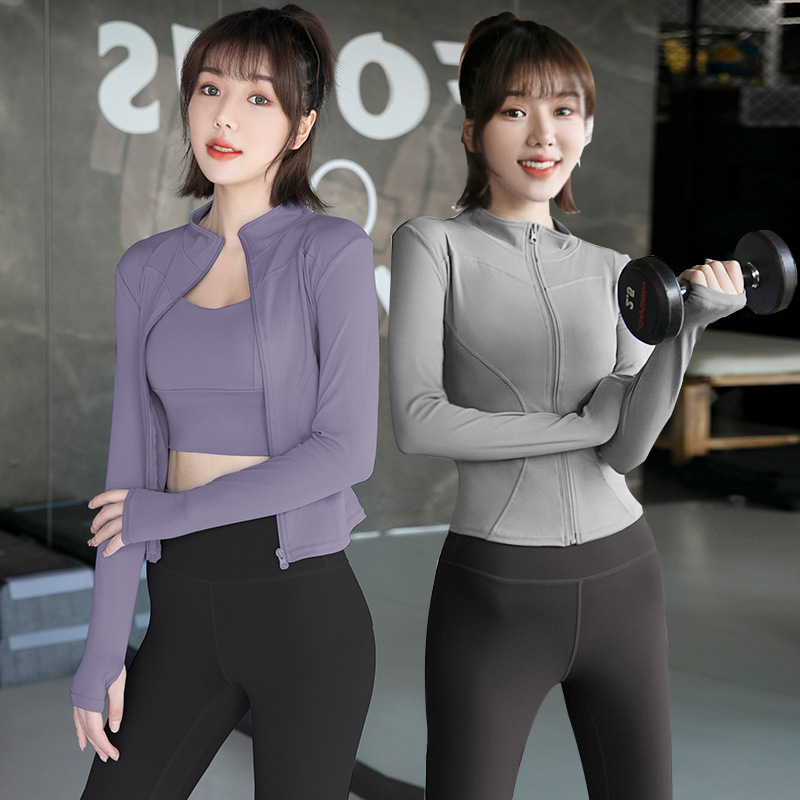 聚衣堂运动套装瑜伽服女健身房紧身衣外套蜜桃晨跑步健身服|undefined
