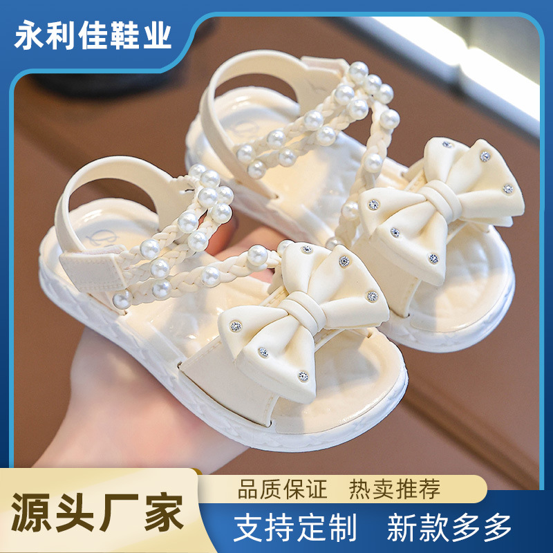 Sandalias de niñas nuevas fábricas de verano para exportación de comercio exterior comercio electrónico pequeñas y medianas niñas niñas niñas sandalias princesas