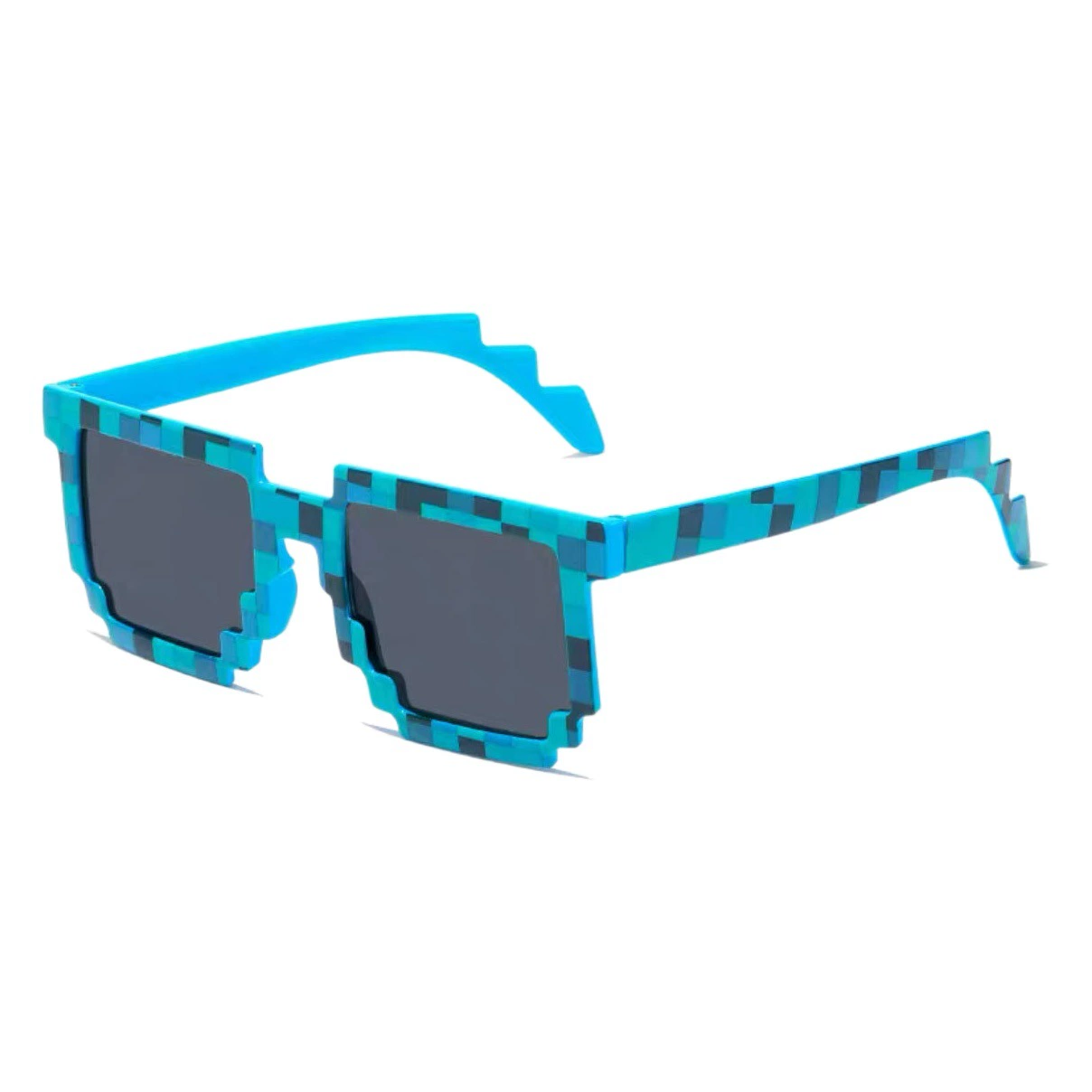 Новые мозаичные очки упаковывают забавные солнцезащитные очки для дня рождения My World Pixel солнцезащитные очки оптом