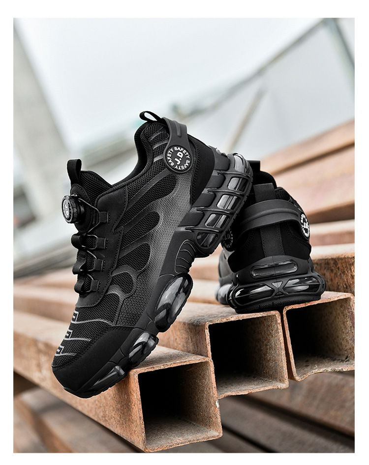 Chaussures de travail spéciales pour hommes, anti-écrasement et anti-perforation, résistantes à l'usure, antidérapantes, légères, respirantes, embout en acier, sécurité au travail_voghion.com