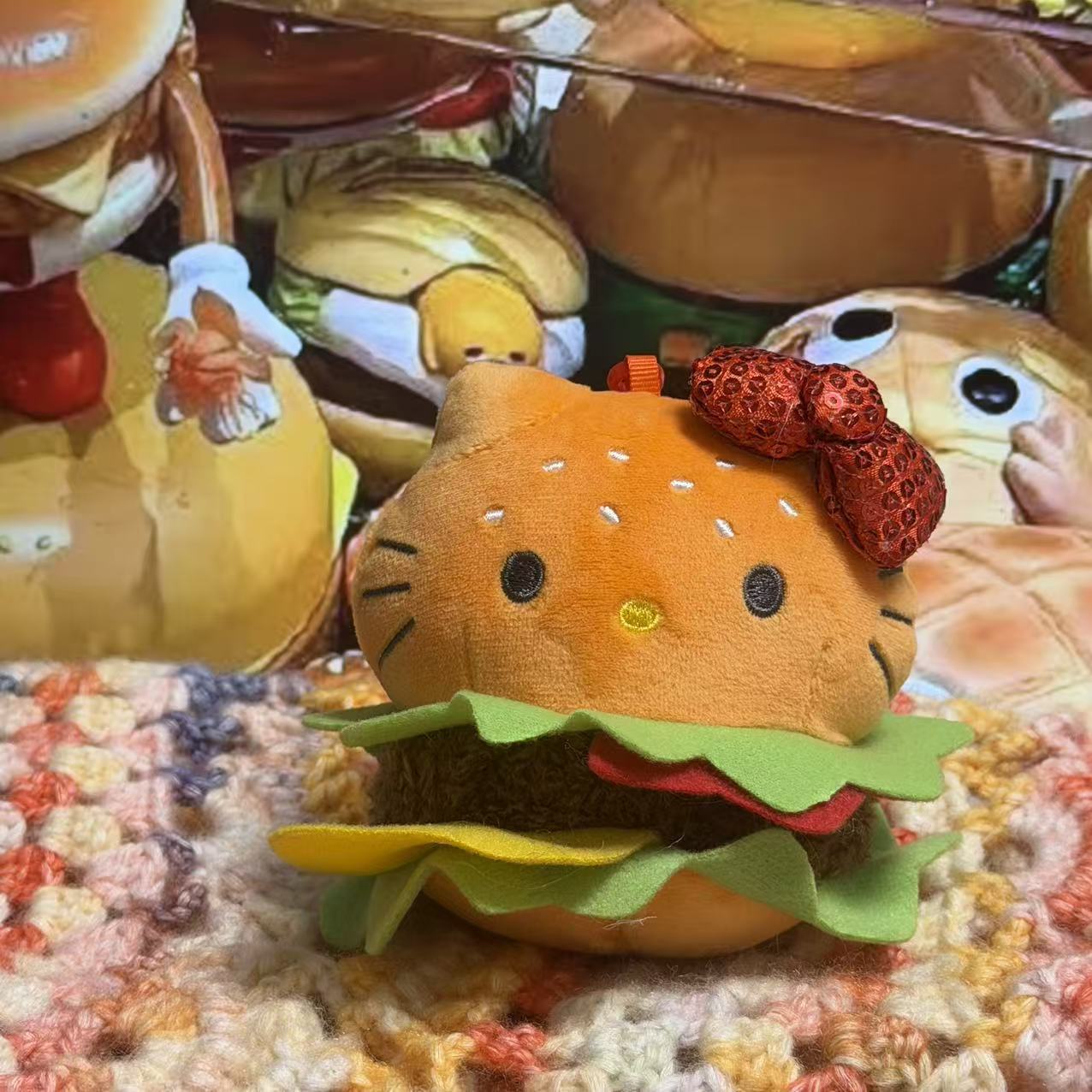 Amor hellokitty muñeca colgante llavero colgante bolsas de regalo bolsas de peluche lindo muñeca colgante lindo