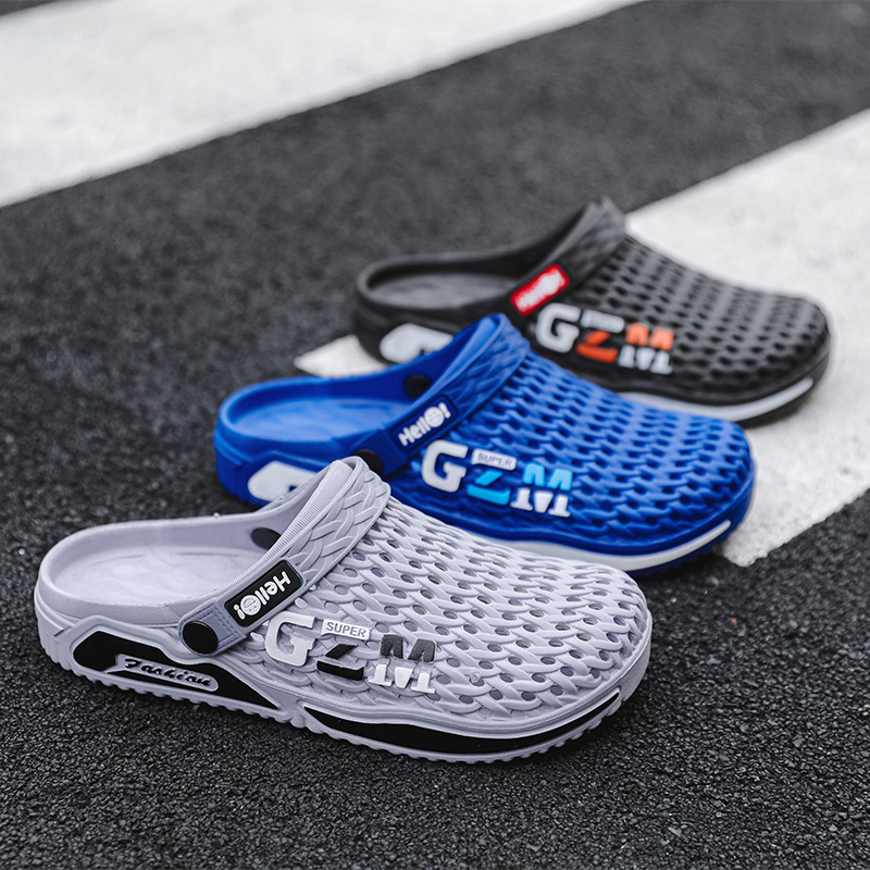 Men's Top Quality Summer New Thick-Soled Breathable Sports Clogs, High-End Platform Shoes With A Comfortable Cushioning Feel, Casual_voghion.com