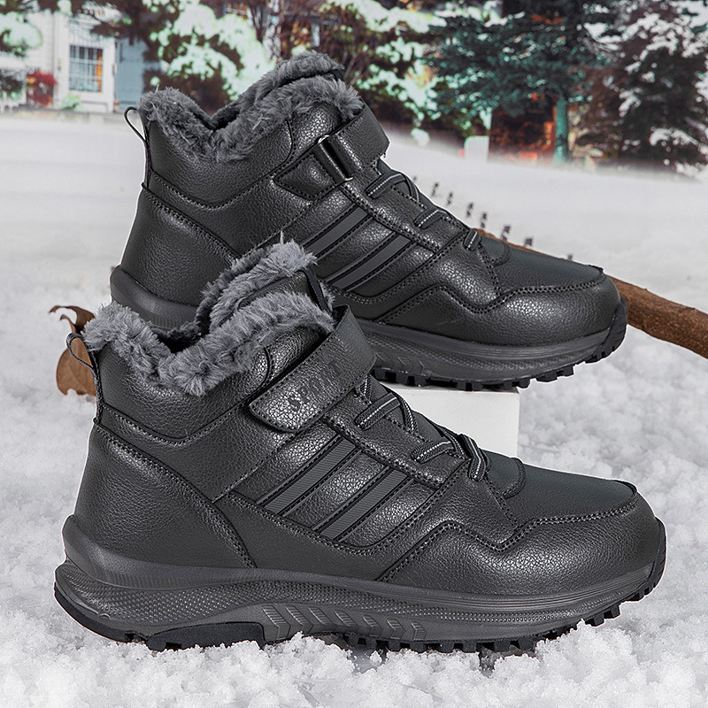 Zapatos para ancianos zapatos para caminar zapatos engrosados con terciopelo en invierno y zapatos deportivos casuales con suela suave zapatos para madres engrosados con algodón