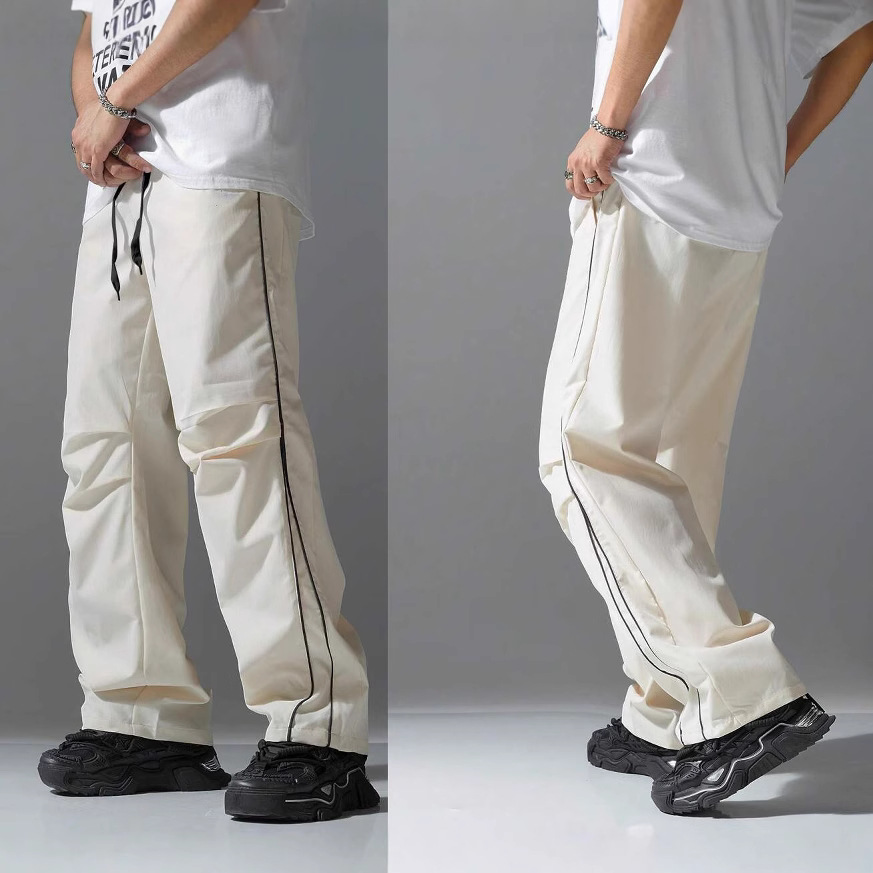 High Street Paratroopers Pants Men's 2025 Spring and Summer New American Stripe Quick-drying Workwear Sports Casual Trousers