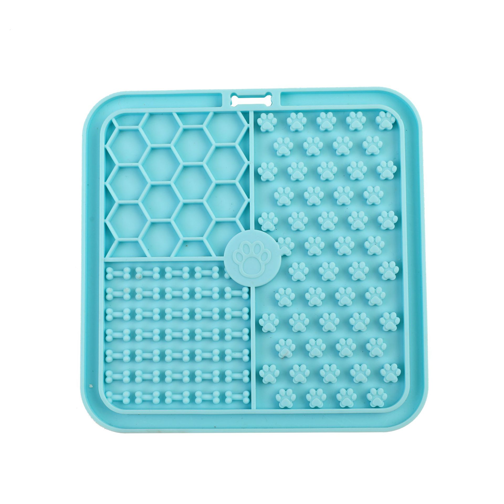 Almohadilla para lamer para mascotas transfronteriza Almohadilla de silicona Almohadilla para alimentación de comida lenta Ventosa antideslizante y anti-asfixia Almohadilla para lamer para perros Almohadilla para comida lenta