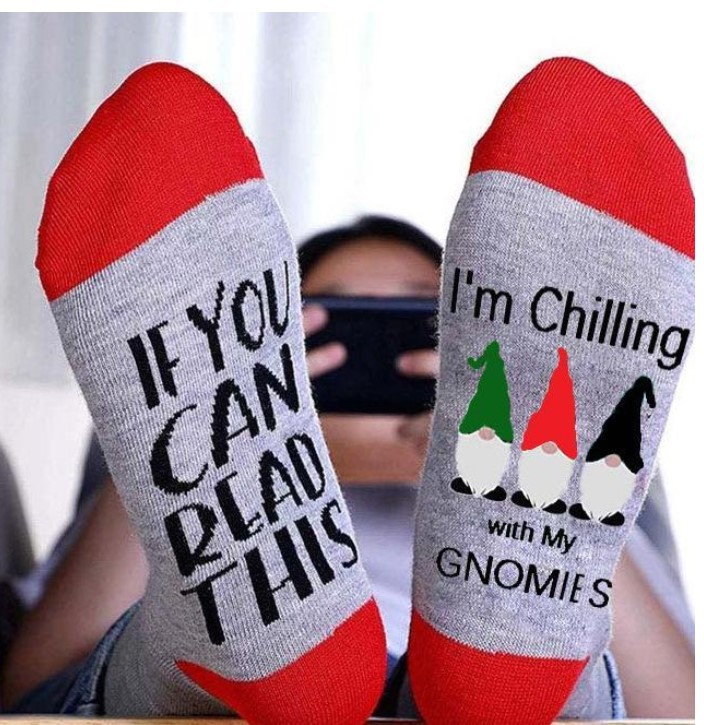 IF YOU CAN READ THIS 圣诞节袜子外贸速卖通亚马逊