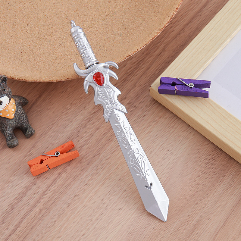 Pluma de góner en forma de arma Pluma de pistola Pluma de herramientas Papelería creativa Estudiante Anime Pluma de espada Pluma de escritura Pluma de escritura