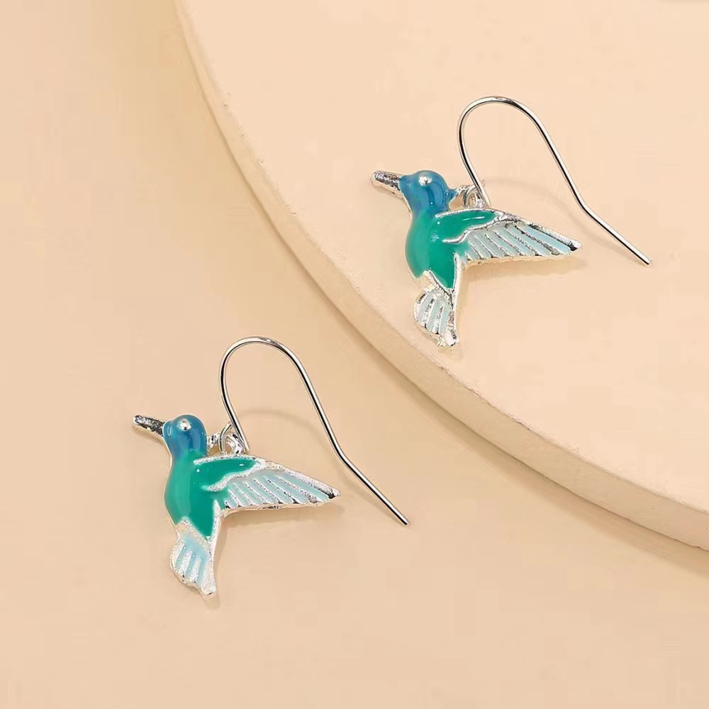 fashionable blue retro universal earrings