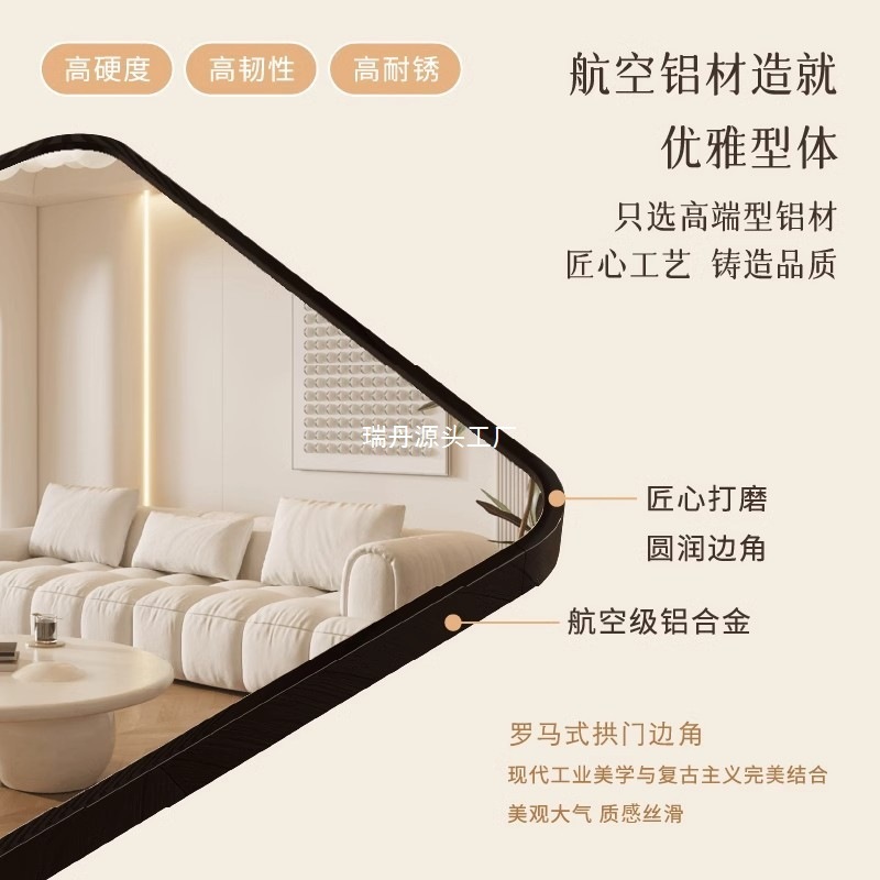 全身镜穿衣落地镜子家用简约壁挂贴墙网红女生卧室化妆挂墙试衣镜|undefined