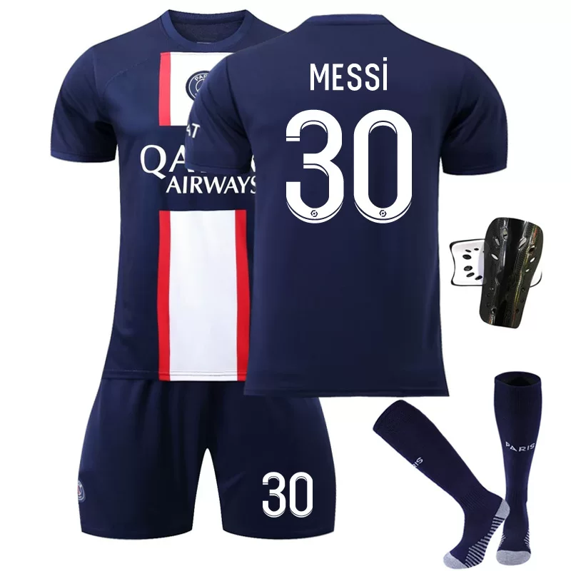 2223 Paris Mandarin Bar Field No. 30 Messi 7 Mbappe 4 Ramos 11 Dimeria Футбольная одежда