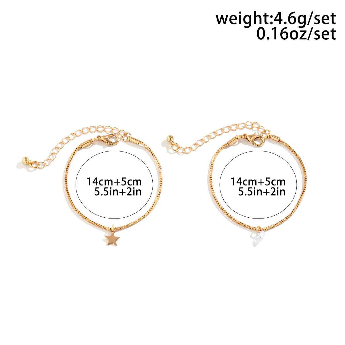 1 Set Fashion Star Alloy Plating Womenu0027S Pendant Necklace