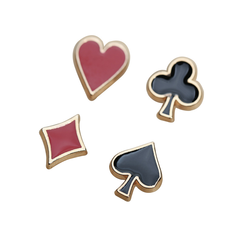 Amazon eBay poker broche negro melocotón rojo melocotón hierba flor cuadrado espina caballo pin hebilla fabricante