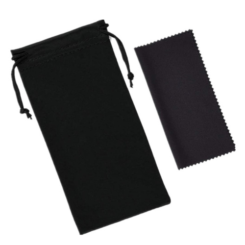 Black Sunglasses Fabric Bag, Composite Fabric Grid Color Various Materials Portable Storage Bag Mobile Phone Bag