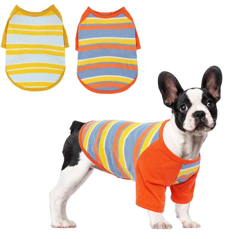 Pet Clothes Striped Vest T-shirt Small and Medium Dogs and Cats…
