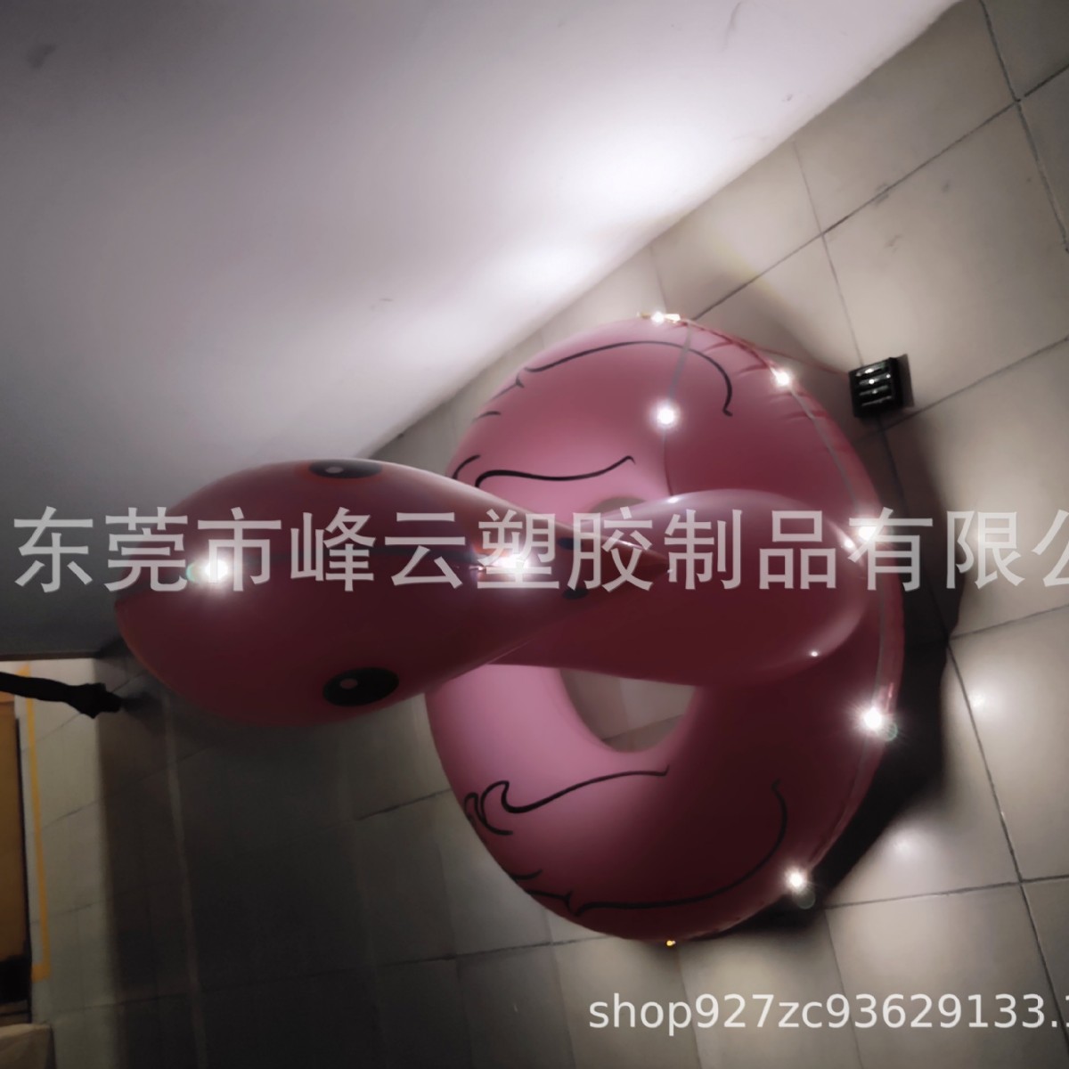 Manufacturers supply pink PVC inflatable LED light -emitting swan…