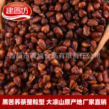 建昌黑苦荞全胚芽茶散装大凉山苦荞茶厂家批发黑珍珠大颗粒荞麦茶