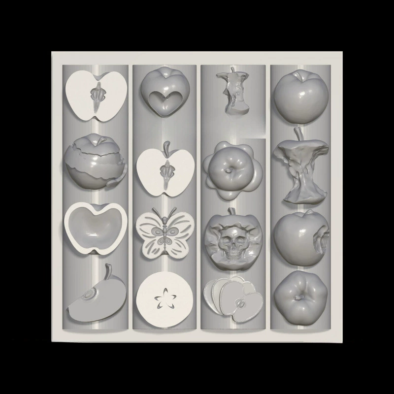 Рождественская форма для маникюра, разновидность яблок, супер красивое яблоко, милое в канун Рождества