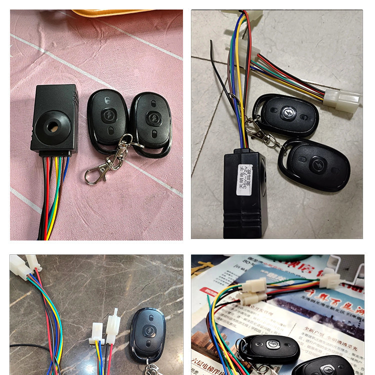 Electric Vehicle Anti-Theft Device, Smart Voice Control for Battery Cars, 36V-72V Wireless Remote Control, One-Touch Start, Universal Anti-Theft Device