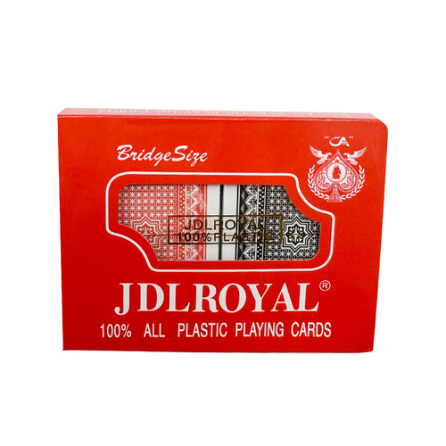 塑料扑克牌 JDLROYAL(25丝双付)厂家休闲娱乐扑克牌剧本杀道具