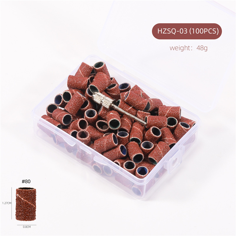 Especial transfronterizo para anillo de pulido de uñas en caja máquina de pulir anillo de pulido de uñas marrón negro blanco con rodamiento