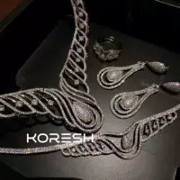 Элегантный браслет-ремешок с цилиндрическим подвесом из zircon, кулон, цепочка, набор, французский стиль, стиль высокого качества, с камнем
