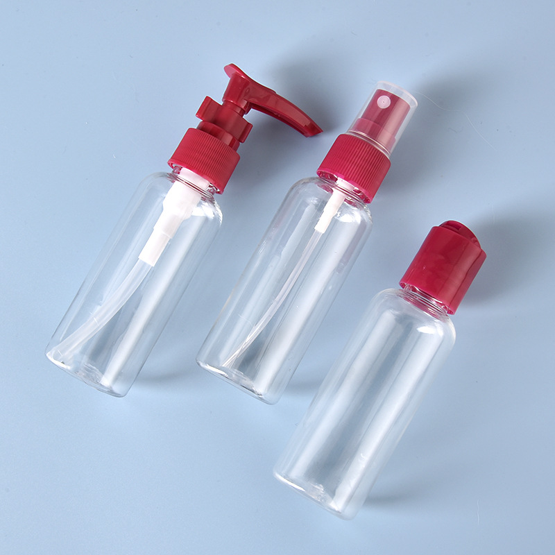 Bolsa de viaje sub-botella traje de maquillaje Champú gel de ducha silicona botella vacía limpiador facial productos para el cuidado de la piel crema de manos